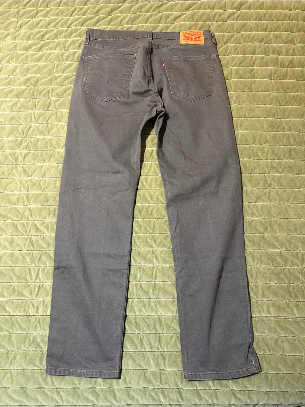 Levi's Men's 505 34x32 Straight Jeans in Charcoal